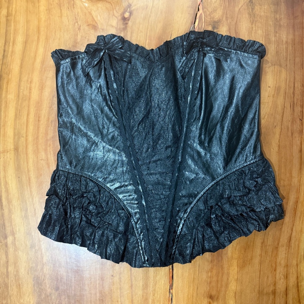 Vintage Y2k Lip Service Blacklist Original Cult Women's XL Top Corset RARE A4-14